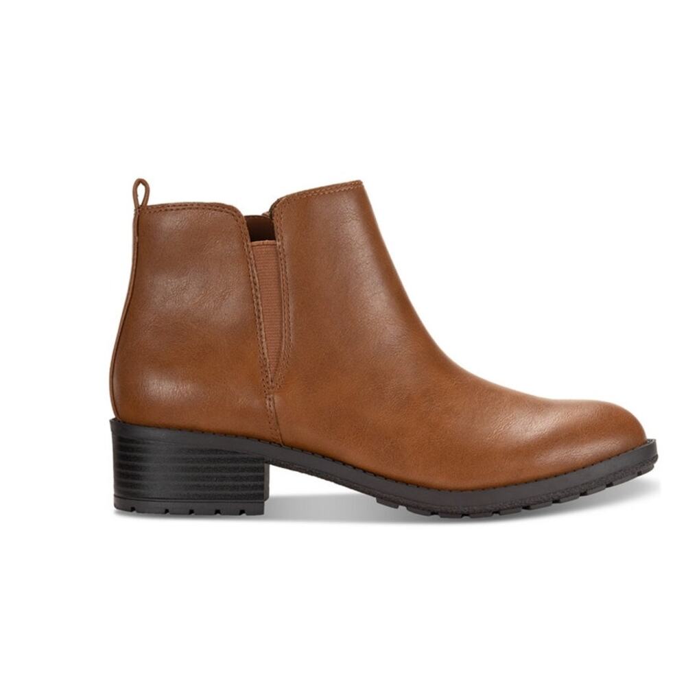 New Style & Co Women's Garnerr Lug Sole Ankle Booties Brown 7M